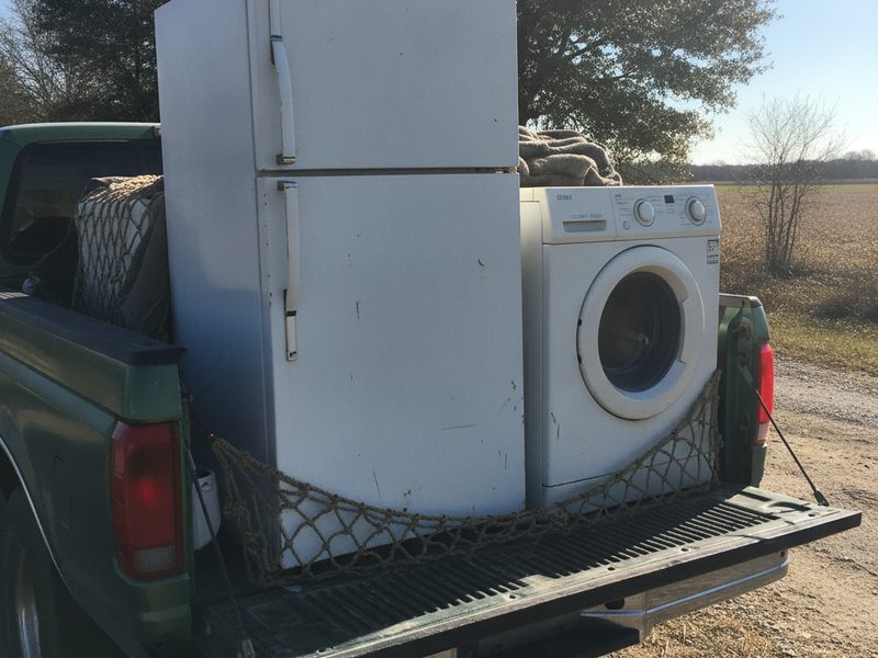 Visalia junk removal in progress